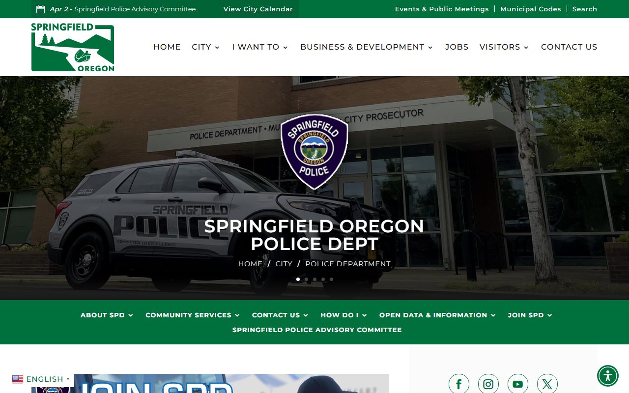 Springfield Police Department background check records