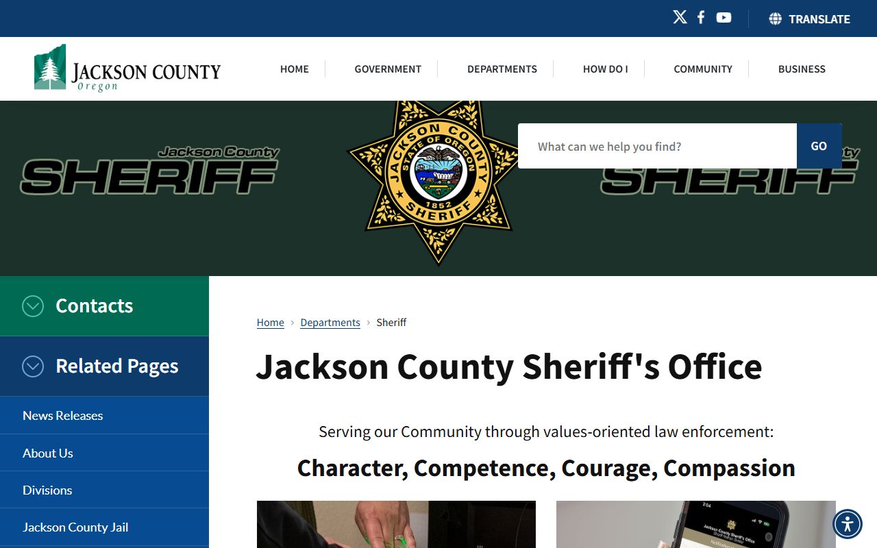 Jackson County Sheriff Office background check data