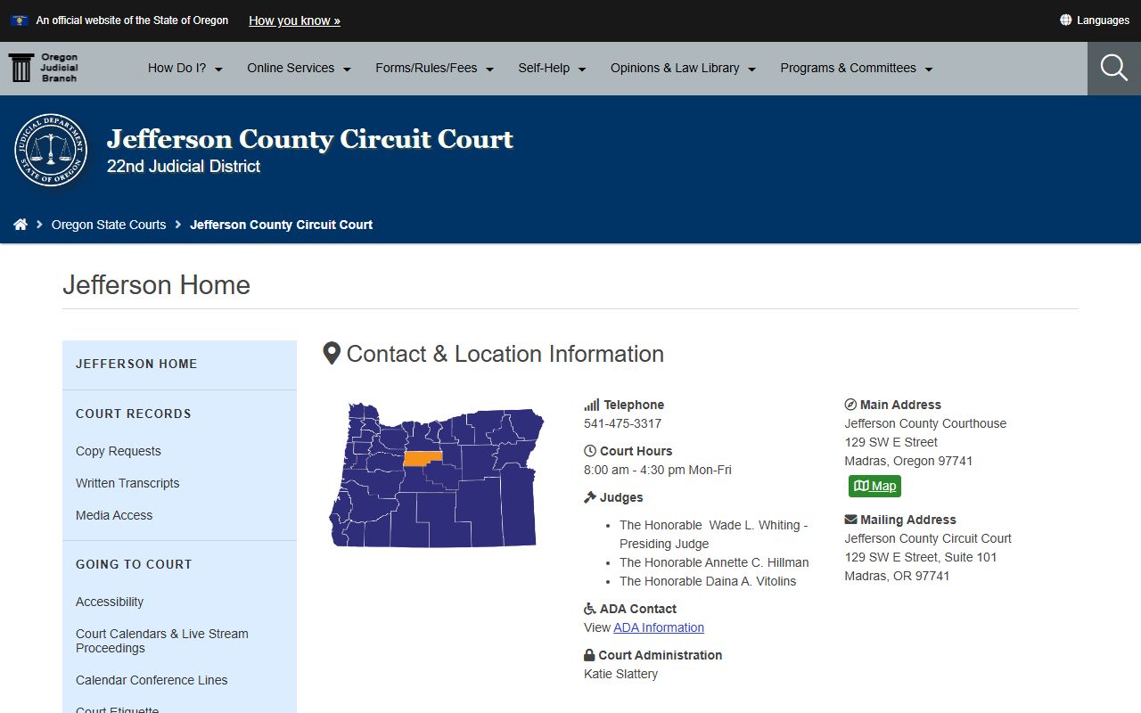 Jefferson County Circuit Court background check records