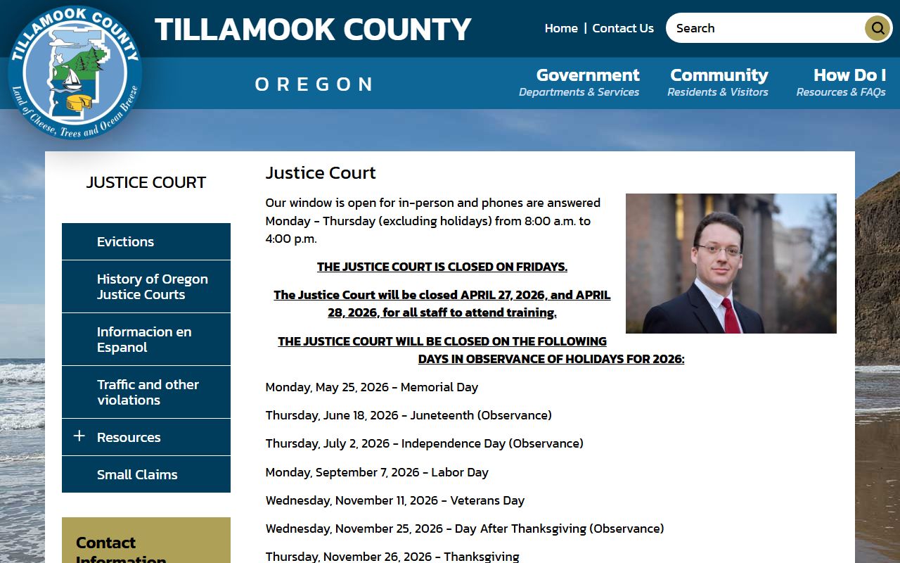 Tillamook County Clerk public records resource