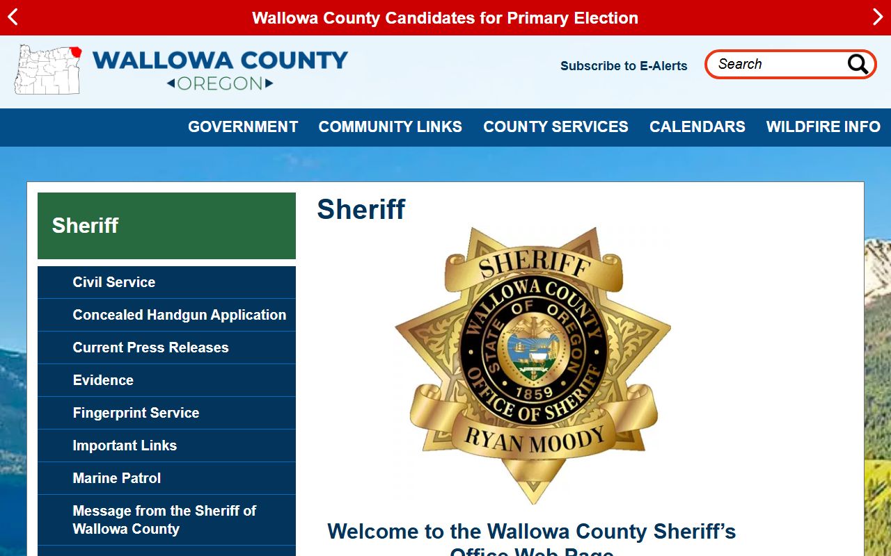 Wallowa County public records resource